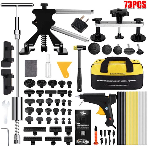 73Pcs/kit Car Dent Puller Paintless Auto Body Repair Tool Hail Damage Remover - Picture 13 of 16