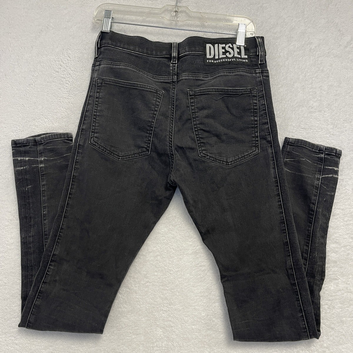Diesel Side Paneled Light Wash Black DReeft Jogg Stretch