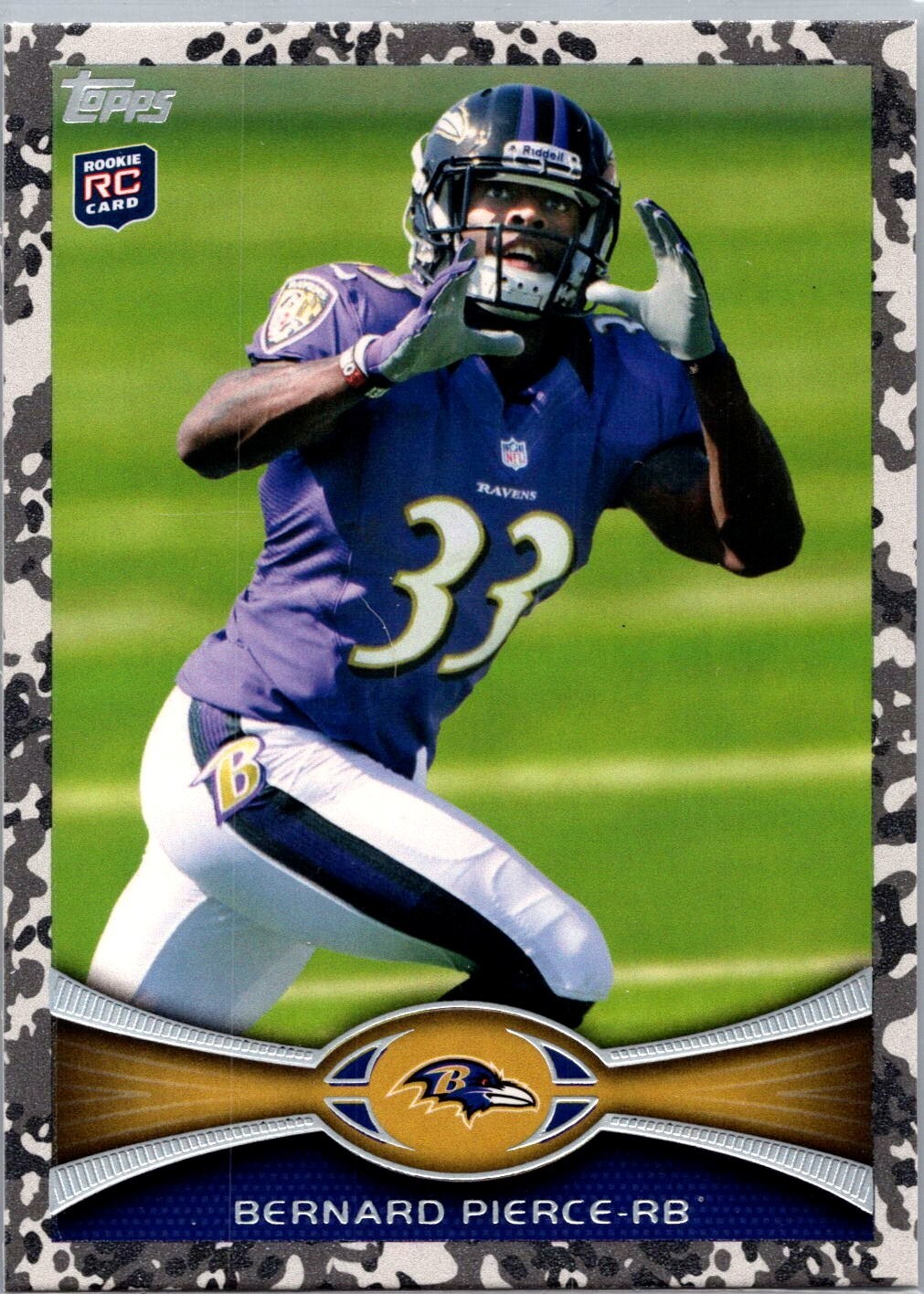 Bernard Pierce Topps #214 Camo