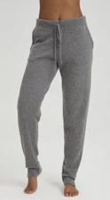 NEW Nap Loungewear Fit-Midi Cashmere Joggers - Dark Grey - Small - MSRP $275