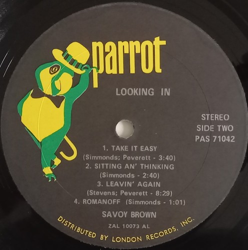 SAVOY BROWN- Looking in /PAS 71042/ Haute PRESS US 1970/ Parrot - Picture 8 of 11