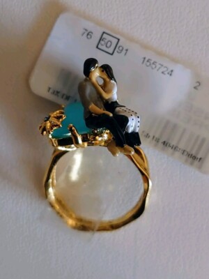 Orig. Les Nereides Paris My Love Ring Liebespaar Valentinstag Verlobung Gr. 50 