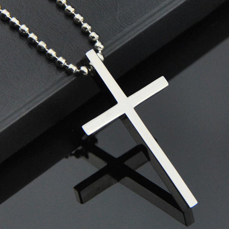 Jiamiaoi Cross Necklace Stainless Steel Mens Cross Necklace Titanium Cross  Pendant for Men Surgical Steel Cross Necklace Silver Cross Stainless Steel  Necklace Men Cross Chain Long 22in | Amazon.com