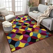 Rugs Living Room Bedroom Multi Colour Large Area Carpet Hallway Runner Floor Mat