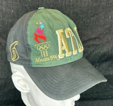 Vintage Atlanta 1996 Olympics Snapback Hat - Cap Big Spellout 90  s