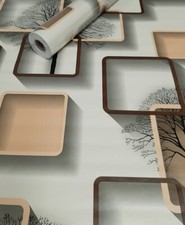 Self Adhesive Film / Wallpaper 10m x45cm Decorative Sheets 3D Shapes 3046 D1