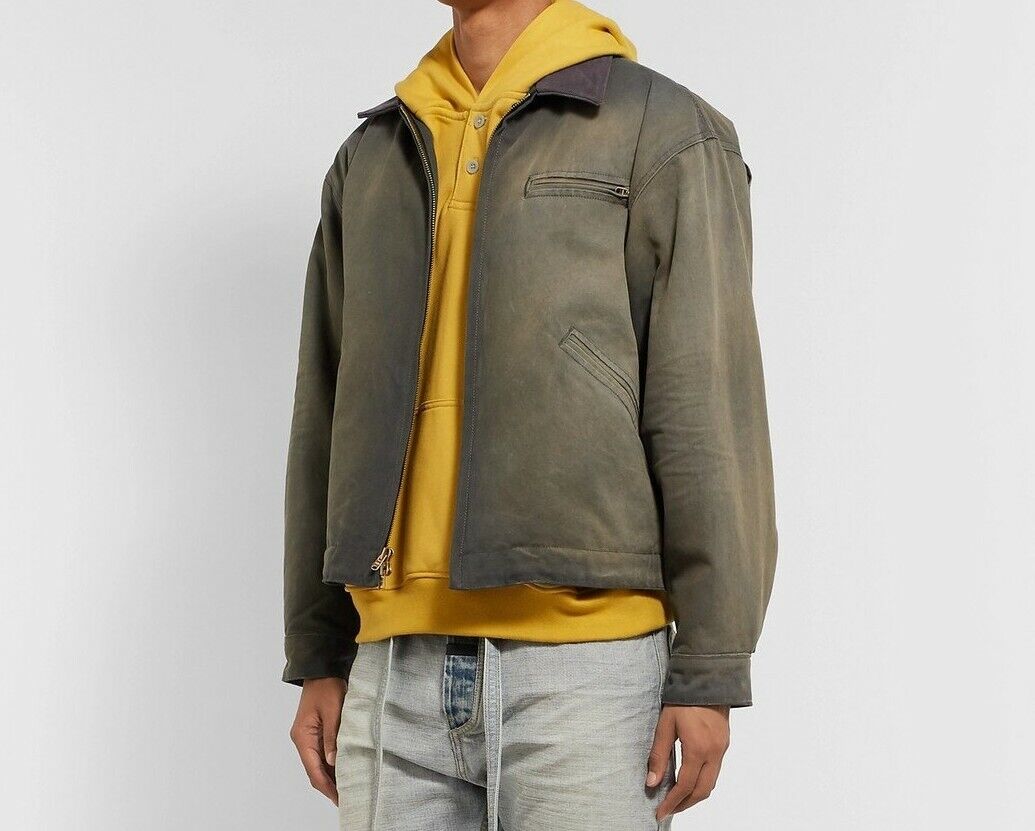 Fear Of God Sixth Collection - Work Jacket Distressed Gray NEW with Tag XS  S M