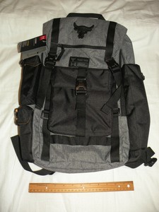 under armour project rock bolsa gray ua regiment laptop backpack