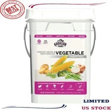 Augason Farms Freeze Dried Vegetable Variety Pack 4 gallon Kit, 109 servings