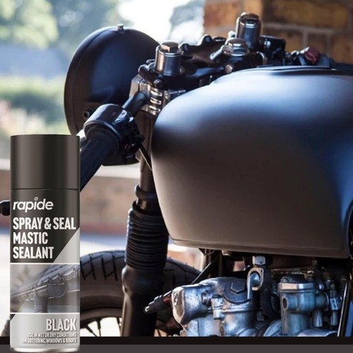 Spray & Seal Black Mastic Sealant For Guttering Roof Window Pipes Soil Pack Of 2 - Picture 3 of 6