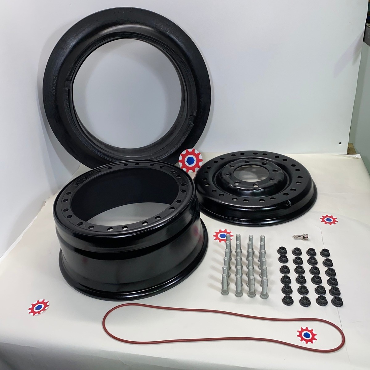 Wheel Kit, 24 bolt 4540# (12518557 -No Tire)[Int-R/F 