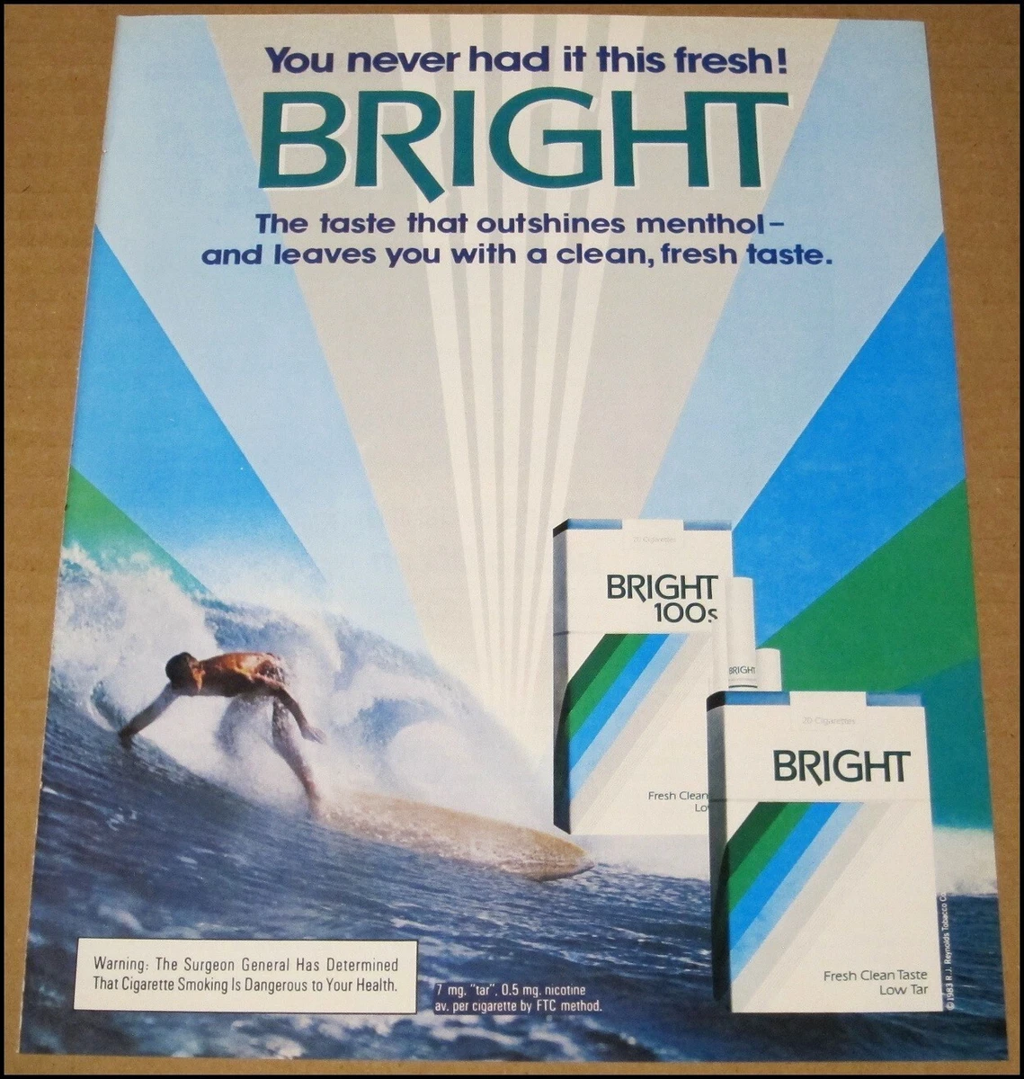 what are bright cigarettes Bright Collectible Tobacco Cigarettes for sale