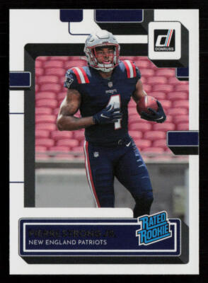 2022 Donruss #341 Pierre Strong Jr. RC Rookie New England Patriots ...