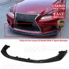 For Lexus IS250 IS350 IS300 F-Sport 2014-2016 Carbon Front Bumper Lip Splitter