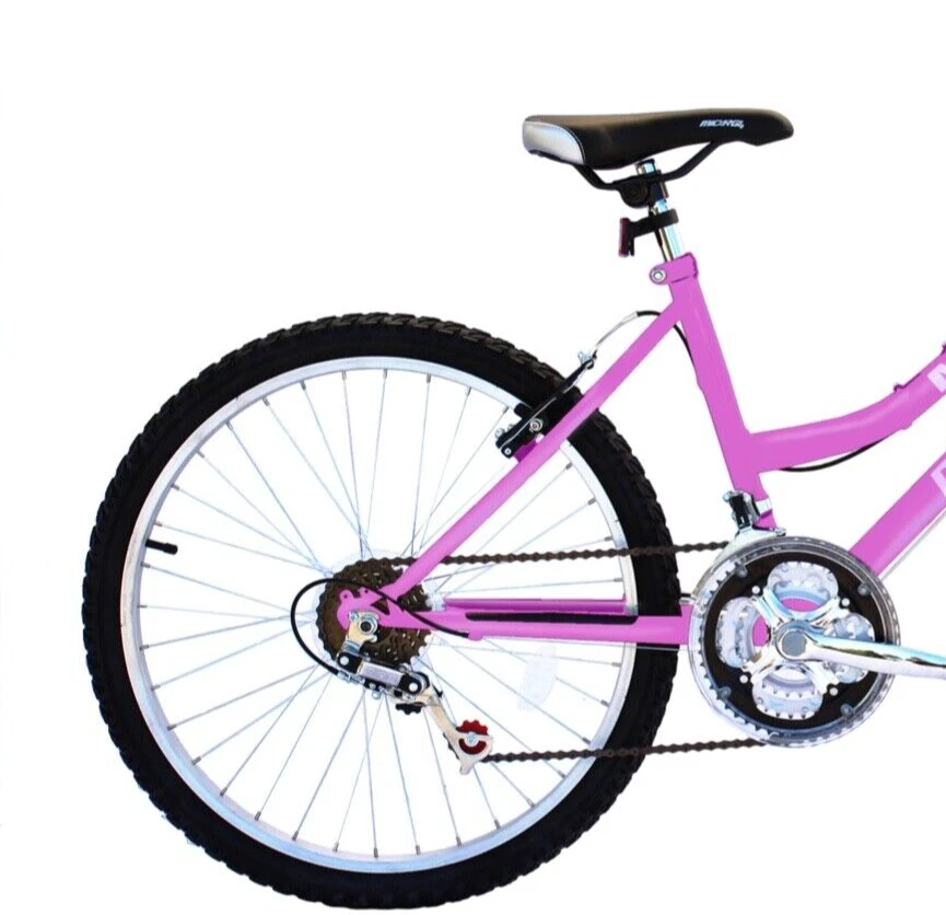 Bicicleta de montaña 18 velocidades 24" cuadro de acero M40 MTB mujer principiante bicicleta de freno en V Foto 2 de 3