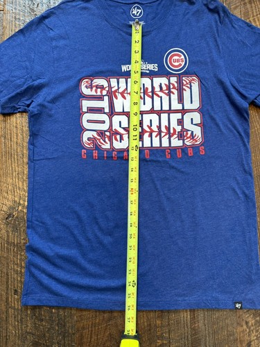 2016 Chicago Cubs World Series T Shirt Size L - '47 Brand Blue Shortsleeve Clean - Picture 3 of 7