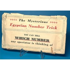 Rare Vintage "THE MYSTERIOUS" Egyptian Magic Number Trick Card Game