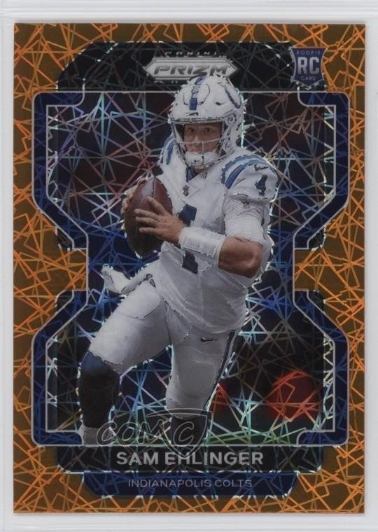 2021 Panini Prizm Rookie Lazer Prizm Sam Ehlinger #395 12zi