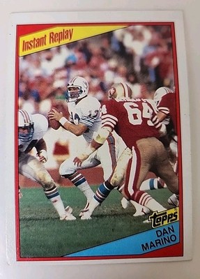1984 Topps Football Card 124 Dan Marino Instant Replay Miami Dolphins 