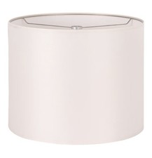 Cream White Drum Lampshade 16" x 10"