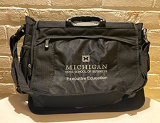Michigan Ross School of Business Travelwell Black Laptop Bag / Briefcase