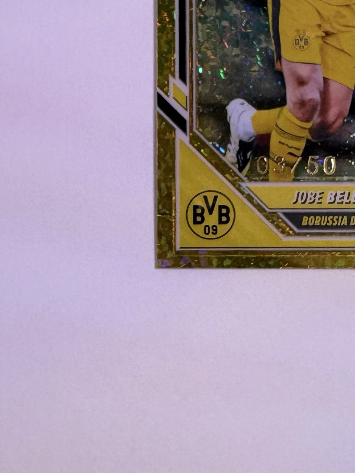 Topps Chrome Bundesliga Jobe Bellingham /50 #18 Gold Mini Diamond view 6