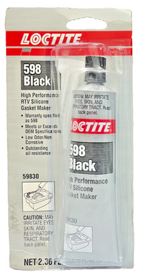 Loctite 598 Black High Performance RTV Silicone Gasket Maker, 70 ml Tube