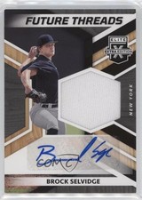 2022 Elite Extra Edition Future Threads Signatures Brock Selvidge Auto 0me7