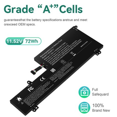  L16M6PC1 L16C6PC1 L16L6PC1 Battery For Lenovo Yoga 720-15IKB 5B10M53743 72Wh