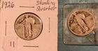 2-Standing Liberty Silver Quarter - 90% Silver - Flying Eagle - 1926, No Date