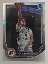 Taelon Peter 2025-26 Bowman #BRR-50 Chrome Red RC Variation Pacers KG