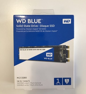 WD Blue SSD 1TB SATA 6 Gb/s M.2 2280 (WDS100T2B0B) - Neu in ungeöffneter OVP