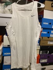 Nike NCAA NBA Authentic Compression Pro Tank Top White L Team Player Issued
