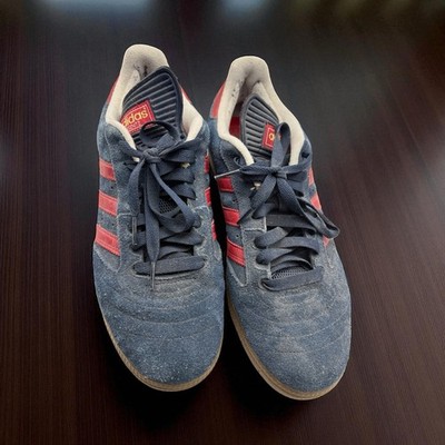Mens Adidas Busenitz Blue & Red Suede Skate Shoes Skateboarding Size 11