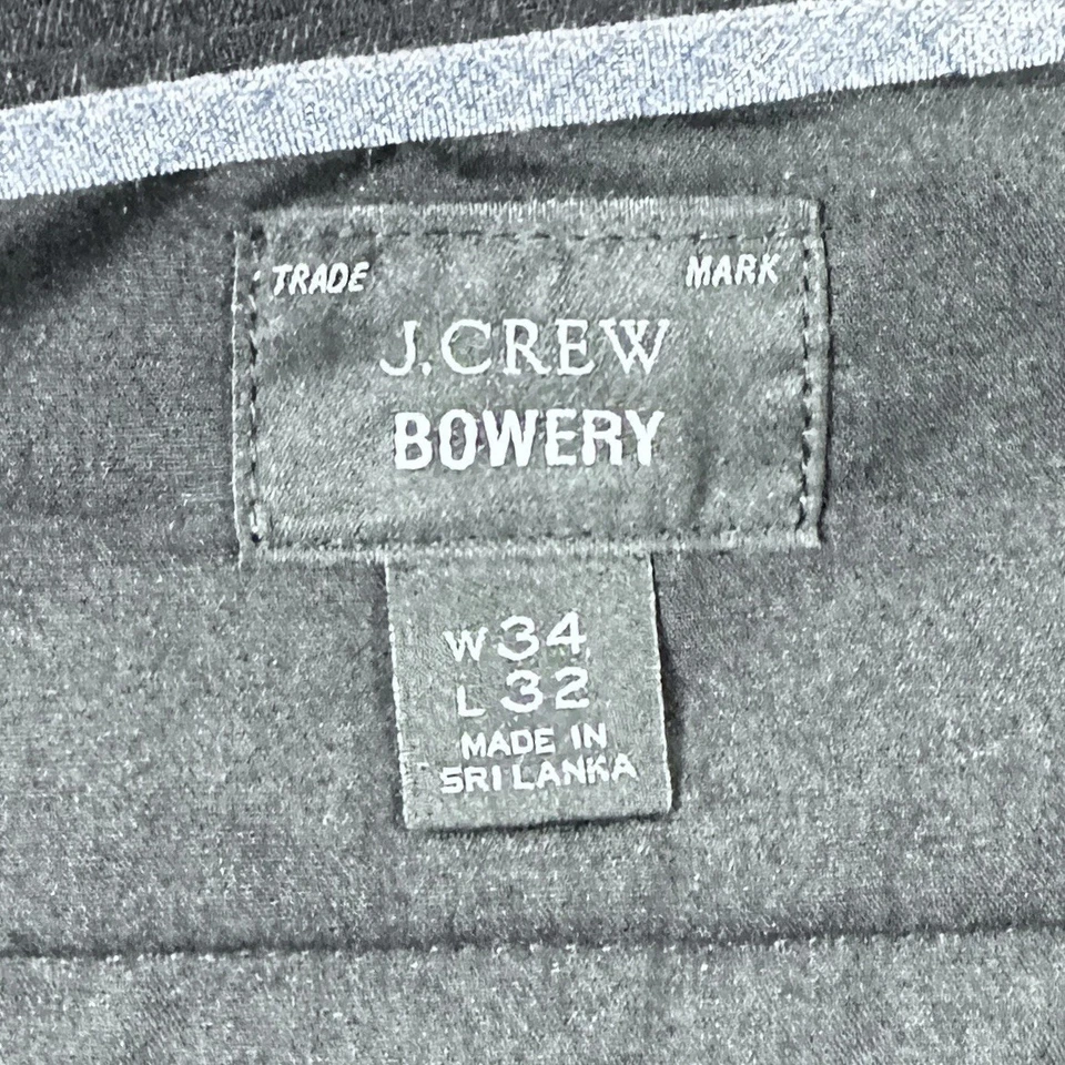 J Crew Bowery Wool Dress Pants 34x32 Dark Gray Slim Straight Stretch Business - Image 3 of 4