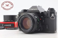 Near MINT Canon AE-1 Program Black SLR Camera & NEW FD NED 50mm F1.4 From JAPAN
