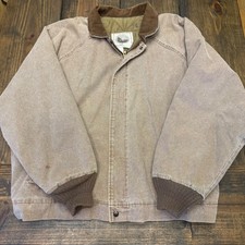 Vintage Walls Leading The Way Outdoors Jacket Mens 2XL Brown Canvas Workwear USA