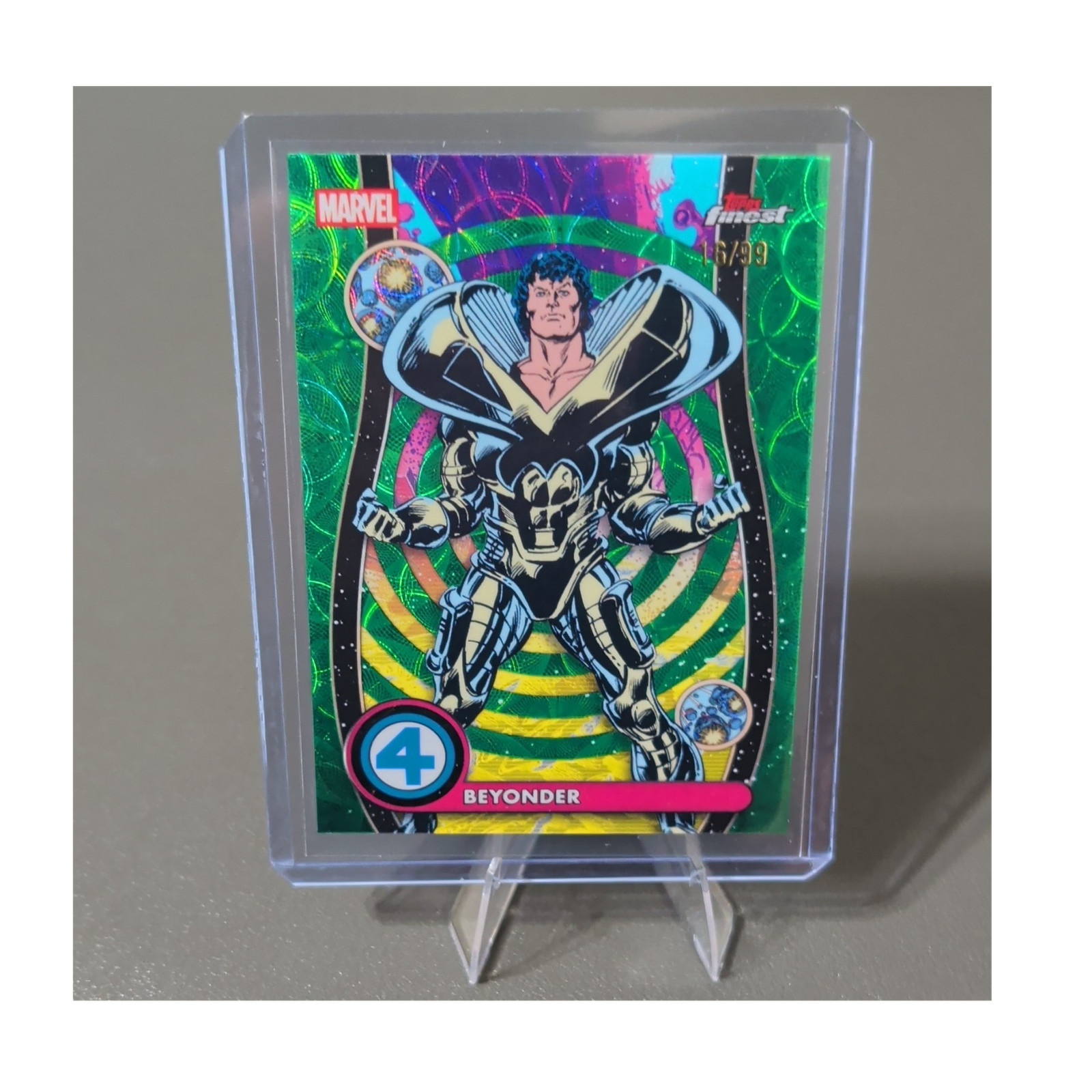 2026 Topps Finest Marvel Fantastic Four Beyonder Negative Zone NZ-015 16/99
