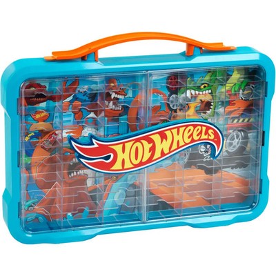 HW - Sammelkoffervitrine für 54 Autos mit leuchtendem Hot Wheels Logo
