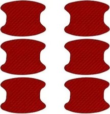 16 Pcs Door Handle Cup Protector Sticker, Anti Scratch Guard Film f Color: Red