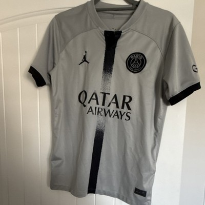 Jordan Paris Saint-Germain Soccer Jersey Gray Black Soccer Team