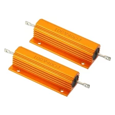 100W 40 Ohm Aluminum Shell Resistor Housing Resistor Wirewound Resistors 2pcs