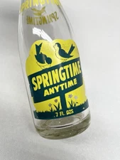 Vintage Springtime Anytime ACL Soda Bottle