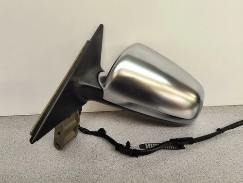 2004-2009 AUDI S4 Convertible Driver Left LH ALUMINUM SILVER DOOR MIRROR OEM
