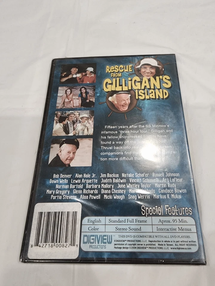 Rescue from Gilligan's Island (Slim Case) DVD Bob Denver Rare OOP Sealed - Image 4 of 4