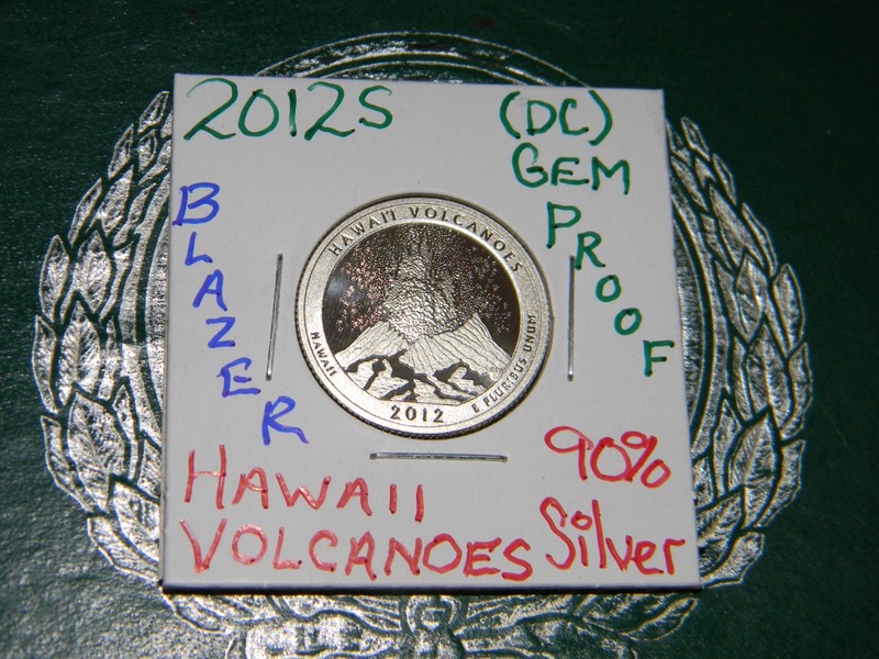 2012 S Parks ATB Hawaii Volcanoes 90% Silver Gem Proof Deep Cameo Qtr-KEY DATE!!