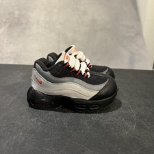 Nike Air Max 95 Shoes Sneakers Toddler Size 6C Black Gray Red Mesh CJ3908-101