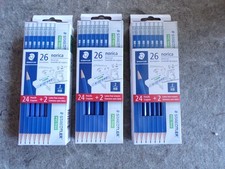 STAEDTLER 3 PKs 26-Piece Pencil Set with 24 2 Pencils 2 Latex Free Erasers d5