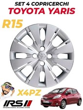 SET 4 COPPE RUOTA COPRICERCHI BORCHIE R15" TOYOTA YARIS