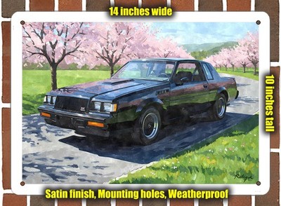Metal Sign - 1987 Buick Regal GNX 2 Watercolor - 10x14